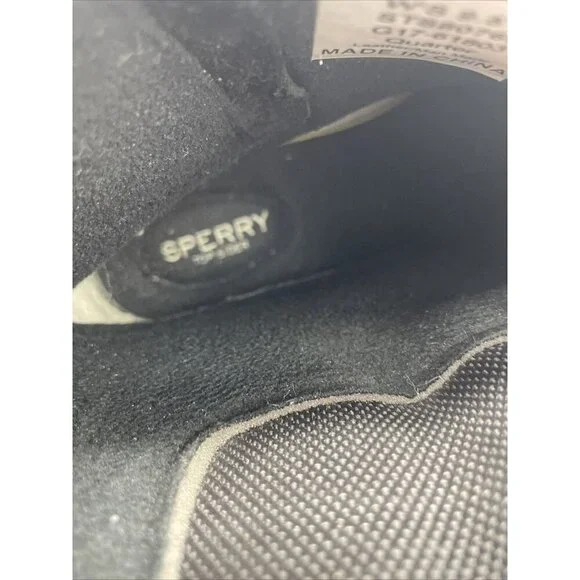 Sperry Top Sider Womens Black Duck‎ Boots Saltwater Leather  Size 9.5 - Picture 5 of 8